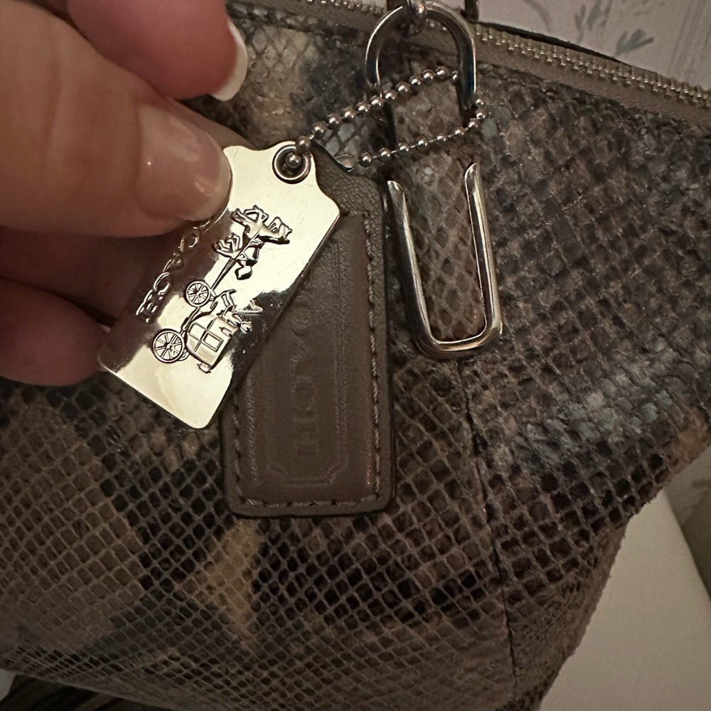 Coach Madison Kelsey Python Embossed Satchel - Picture 3 of 16